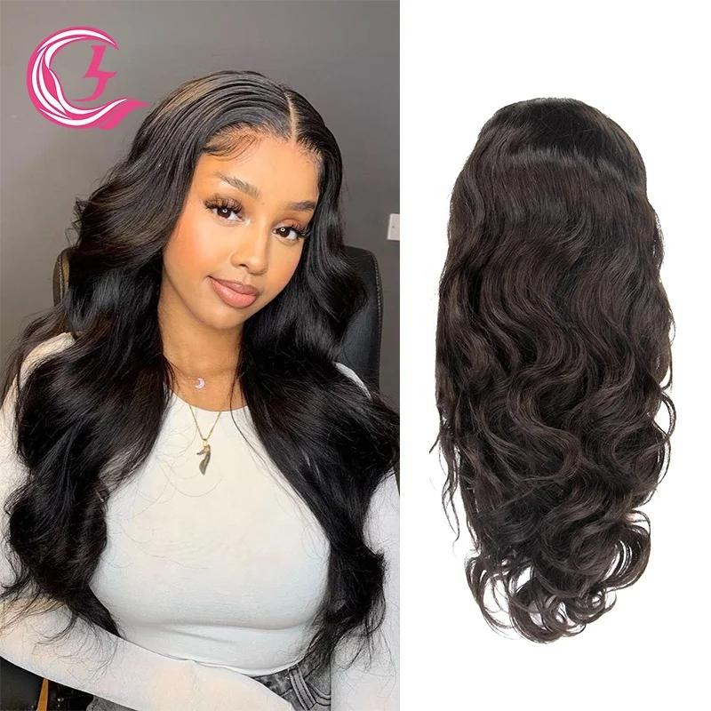 CLJ top quality perruque human hair wholesale cambodian natural hd lace front body wave shy wig for wigs making