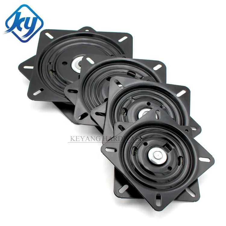 Wholesale 7 Inch Square Automatic Return Rotating Mechanism Ball Bearing Lazy Susan Swivel Base For Chair