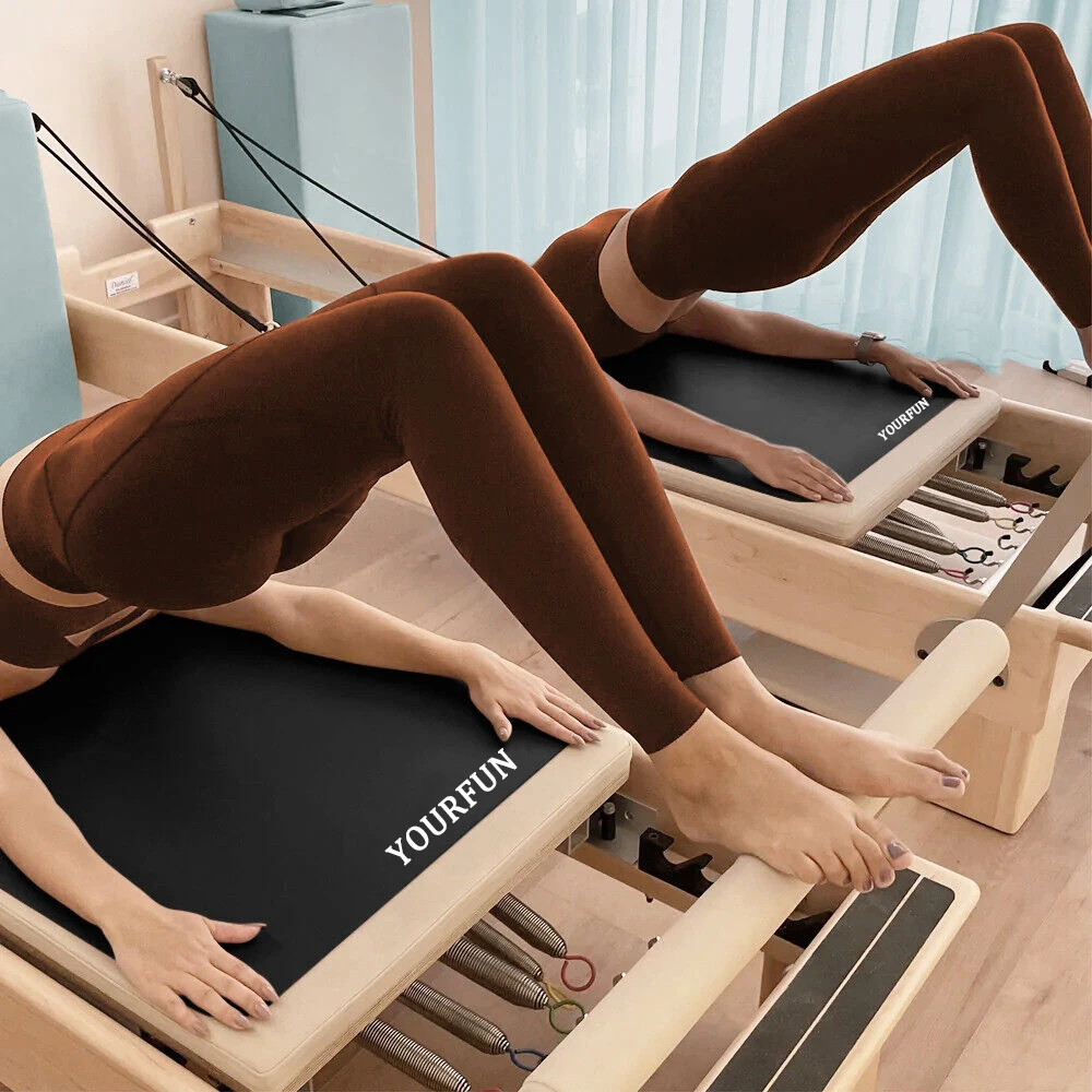 Custom Anti Slip Suede Microfiber Cover Towel Pu Pilates Reformer Mat