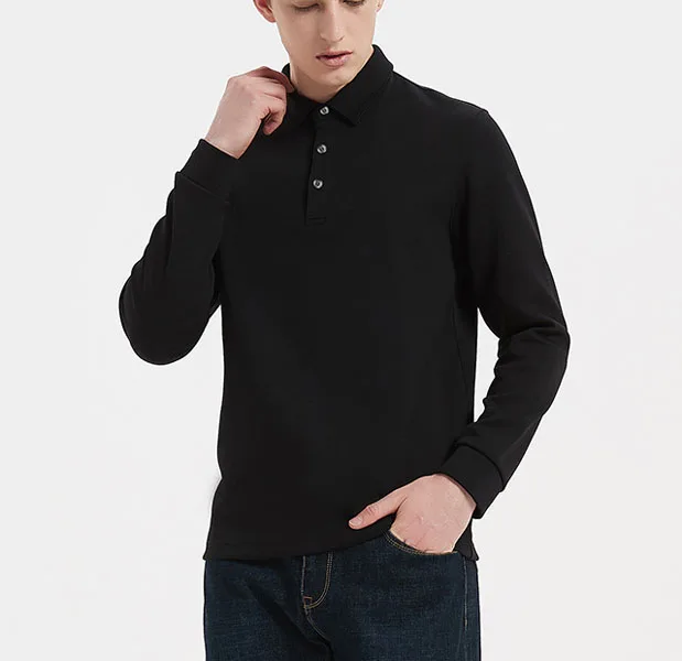 Work Polo Shirts Custom Logo Unisex Server Moisture Wicking Long Sleeve Snag Free Polo Shirts