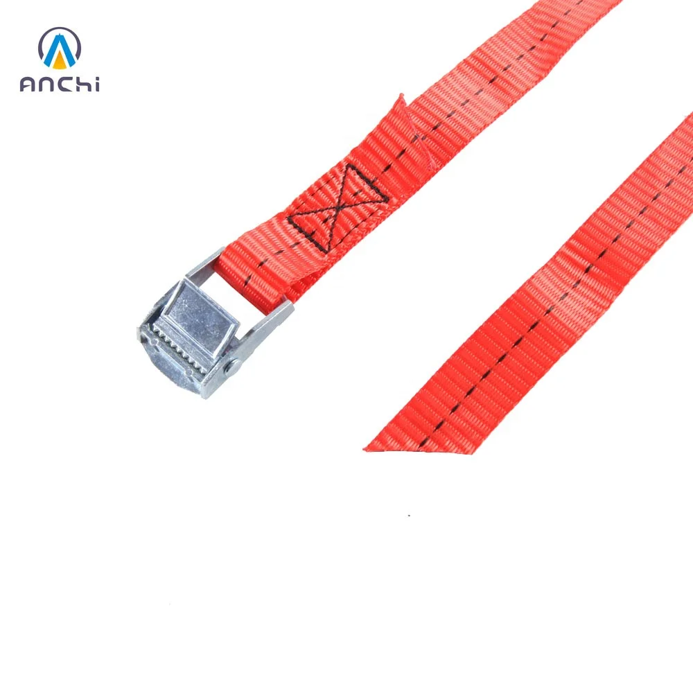 RTD Stock 2m white Zinc cam buckle straps 25mm 250kgs