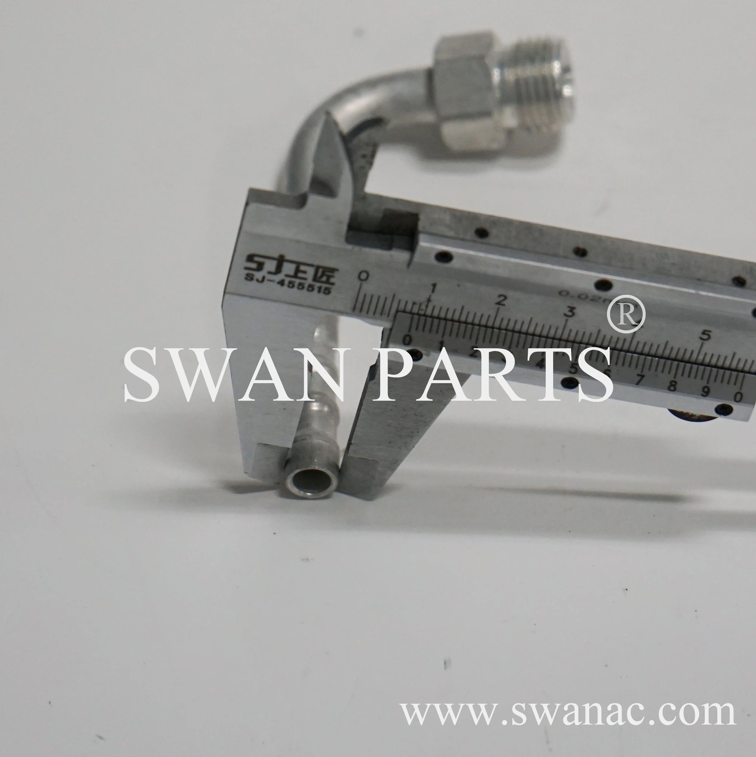 90 Degree Male Insert R134a Barbed Fitting for AC Refrigerant Hose SWAN PARTS FT92224