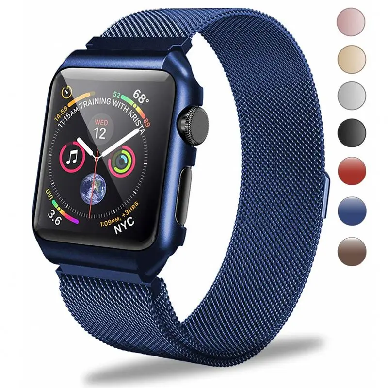 Сменный ремешок «Миланская петля» для Apple Watch Band Series 4 40 мм 44 мм iWatch Series 3/2/1 38 мм 42 мм