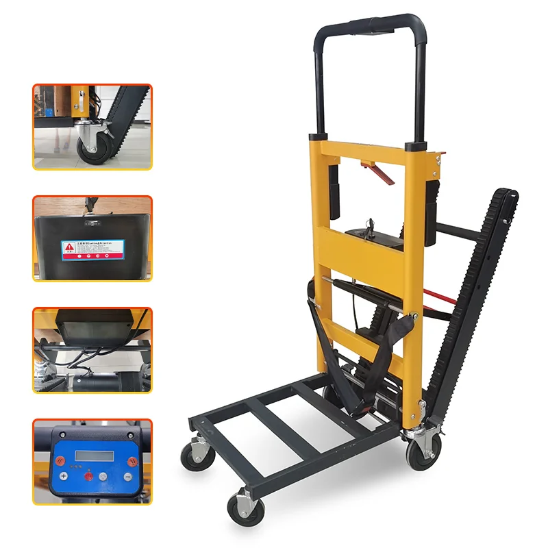 Excellent hotselling electric stair climbing trolley power chair stair climber solid wheel for stair climbing trolley