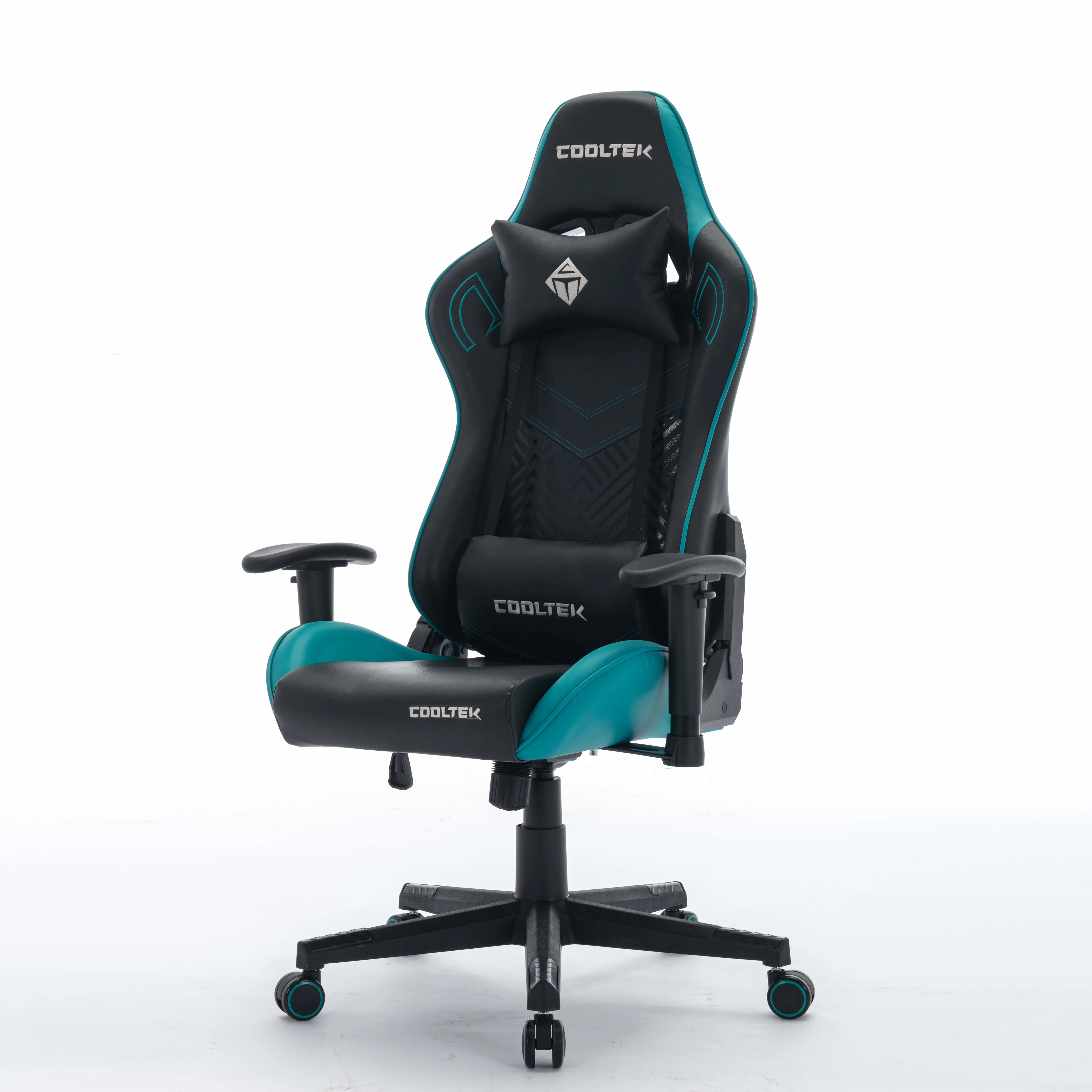 Best Black Breathable Leather Height Adjustable Adult Gaming Chair 360 Degree Rotating For PC
