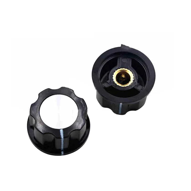 Potentiometer Knob Kit MF-A03 Dial Knob + MF-A03 Bakelite Knob With Scale Plate Sheet Scale Digital Potentiometer Set