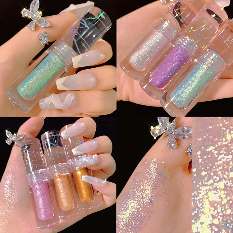 ALI4 Diamond organic liquid multichrome eyeshadow liquid eyeshadow private label glitter gel eyeshadow