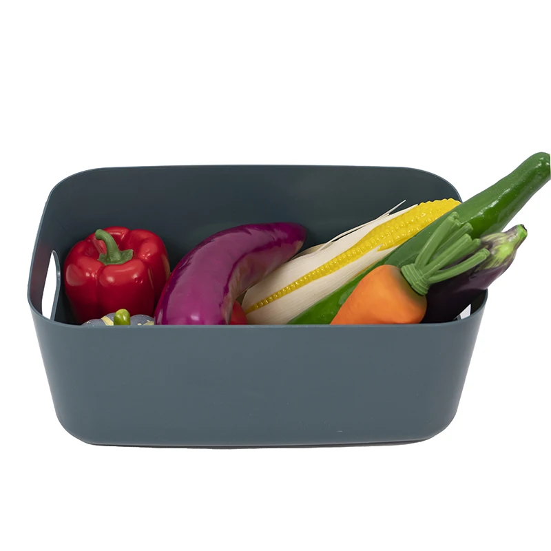 White Orange Apricot Green Gray Yellow Home Organization Boxes PP Plastic storage box Plastic Storage Basket