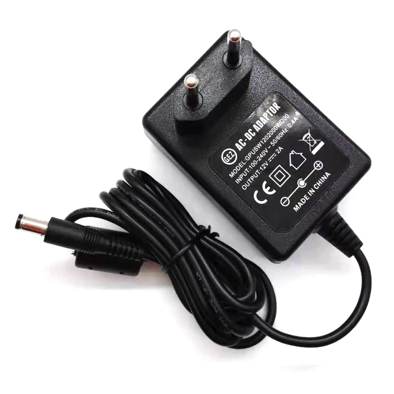 
EU UK US AU KR India Plug Power Adaptor CE CB GS FCC SAA KC Safety Mark DC AC 12V 2A 2000mA Power Adapter For Modem 