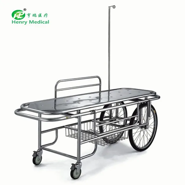 HR-112 Stainless steel  three functions patient rescue emergency stretcher with High Quality