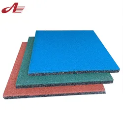 Anti-vibration gym rubber flooring for weight area Wear resistant rubber mat for crossfit shock absorption gym rubber floor mat