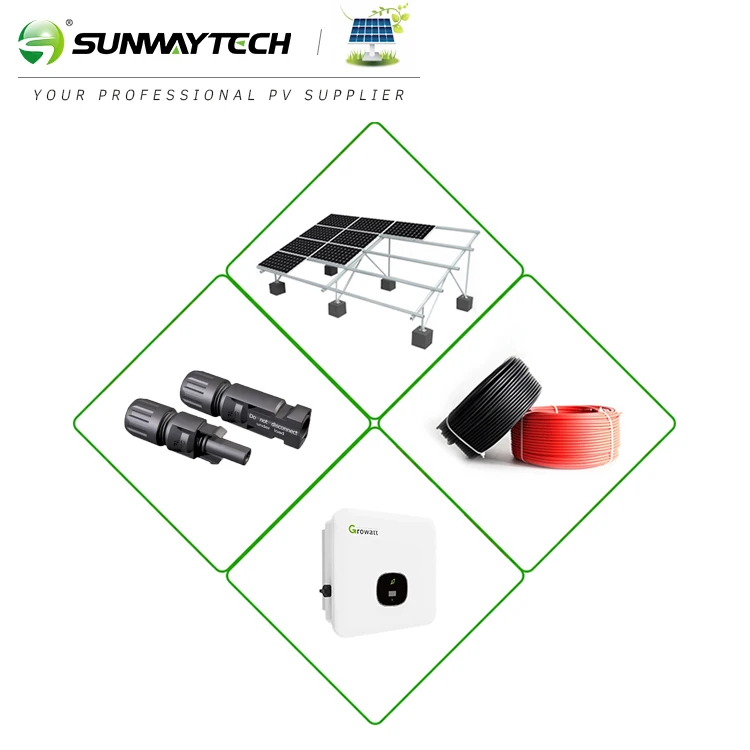 Growatt Solar Energy System Grid Tie 3kw 5kw 8kw 10kw 12kw 15kw Solar Panel System for Home