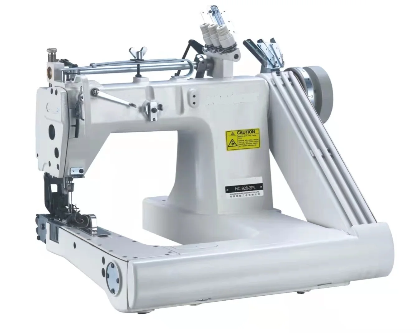 Механическая швейная машина с тремя цепями для шитья, новое состояние для швов на коленях, установка по производству одежды