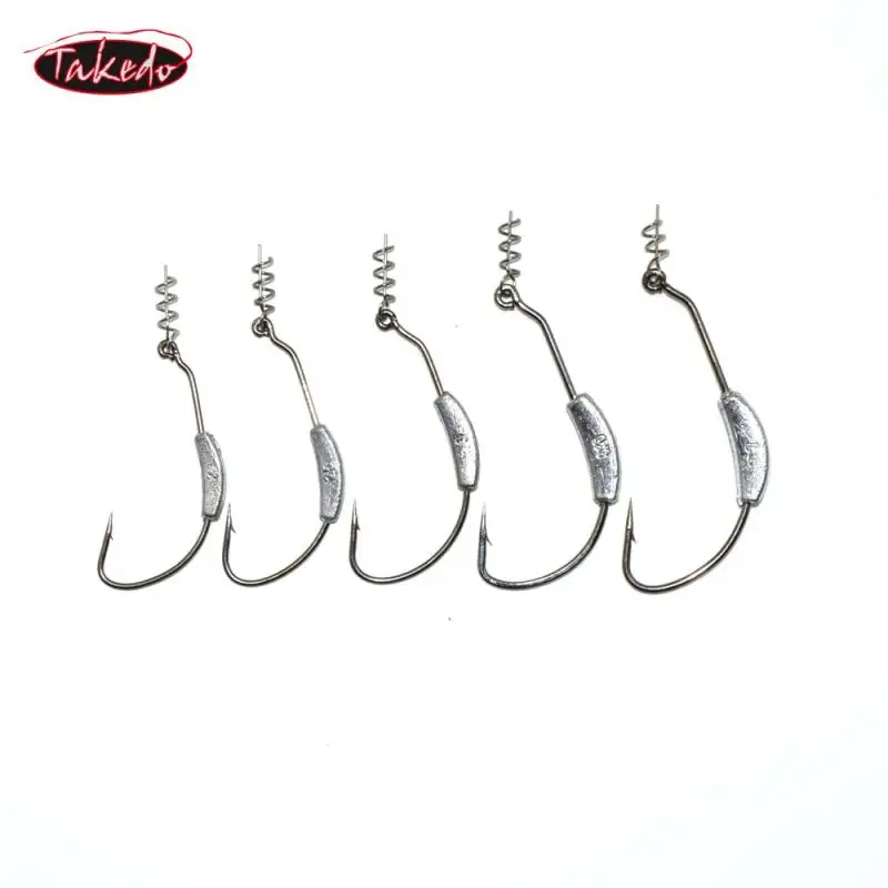 TAKEDO JY21 wholesale 2g 2.5g 3g 5.25g 7g Jigging Head Lead hooks assist fishing hook crank lead soft lure fishing hook
