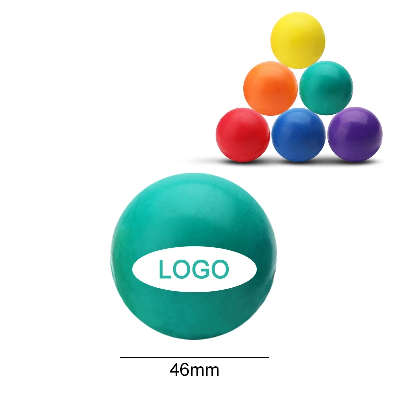 
Good quality cheap price 46mm custom logo high bounce ball rubber bouncing ball for promotional toys 
