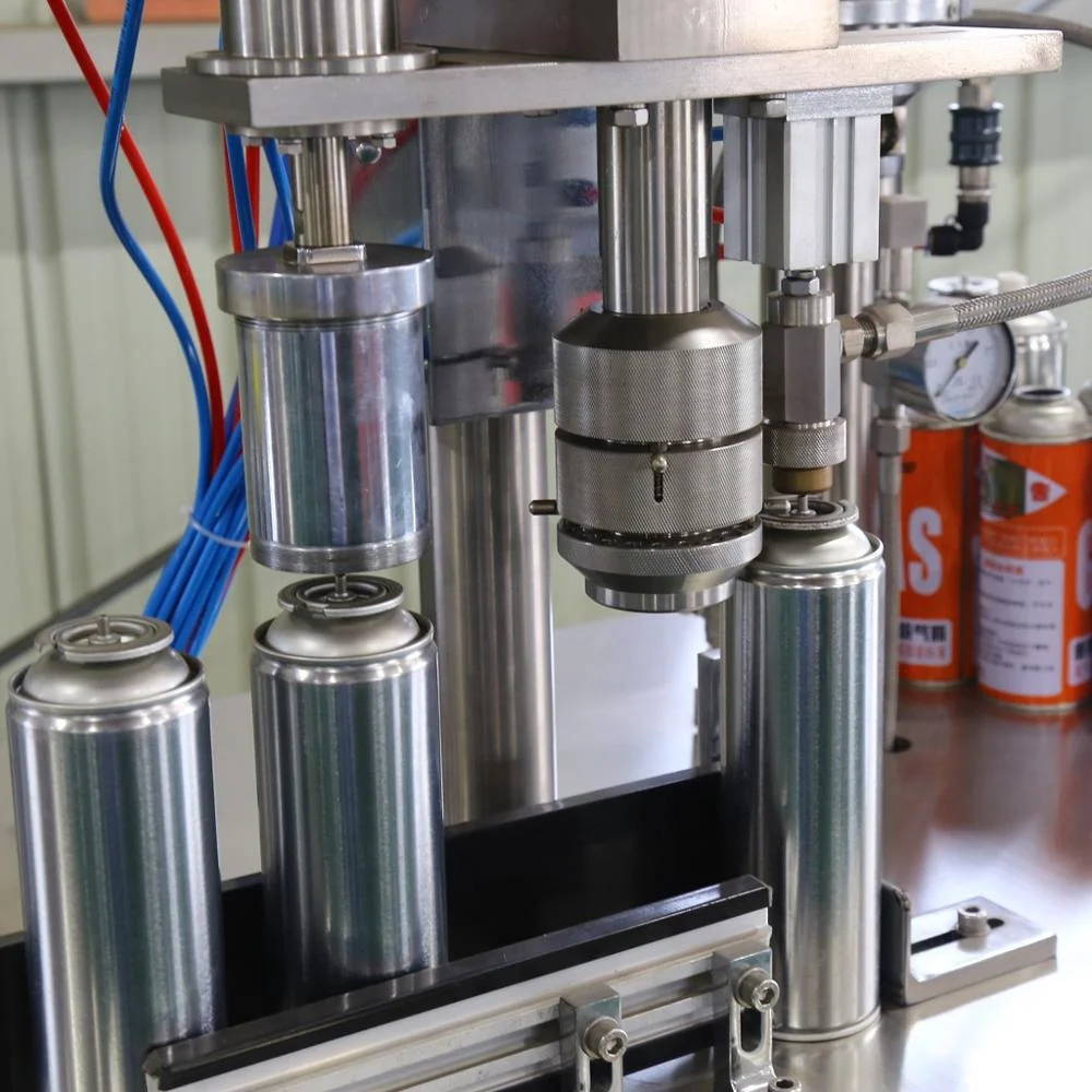 QGBS500 Semiautomatic Insect killer / Insecticide / pesticide / mosquito killer spray Aerosol Can Filling Machine