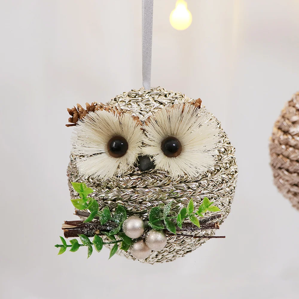 High quality new material and new technology PET Christmas pendant cute owl