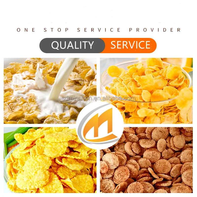 Automatic breakfast cereal machine Corn Flakes Making Machine corn flake making machine