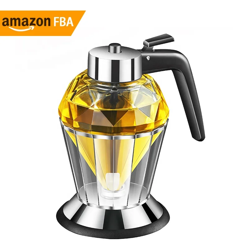 2024 Kitchen Tools & Gadgets Leakproof Oil and Vinegar Bottle Dispenser Lead-Free Syrup Honey Jar