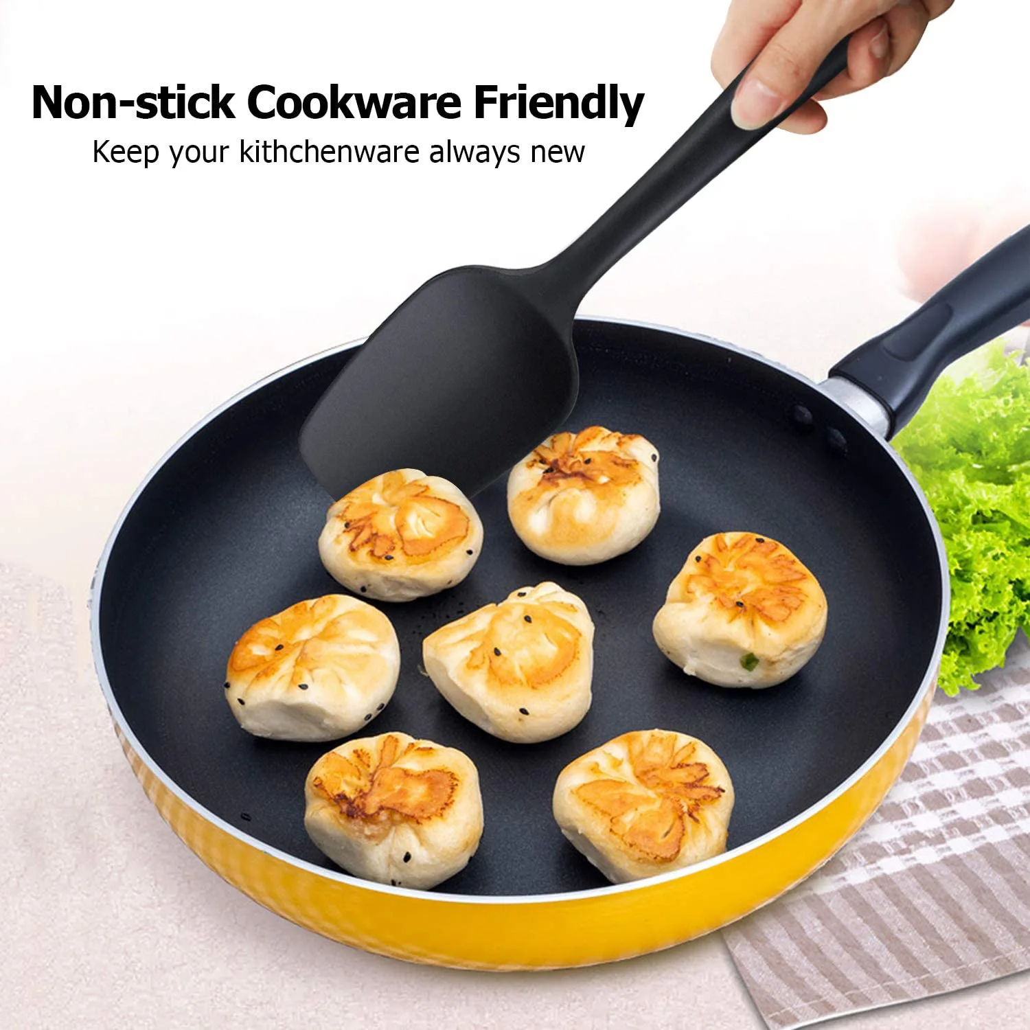 Kitchen Accessories Cooking Kitchen Utensils Spatula Set 100 Sets Utensils Kit Stainless Steel Quality Non-stick Full Silicone