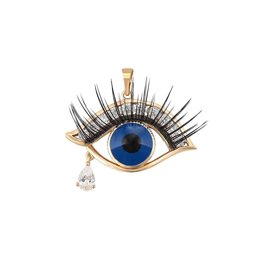 35703 Xuping медные ювелирные изделия 18k Золото Цвет Женский синтетический кубический циркон кулон