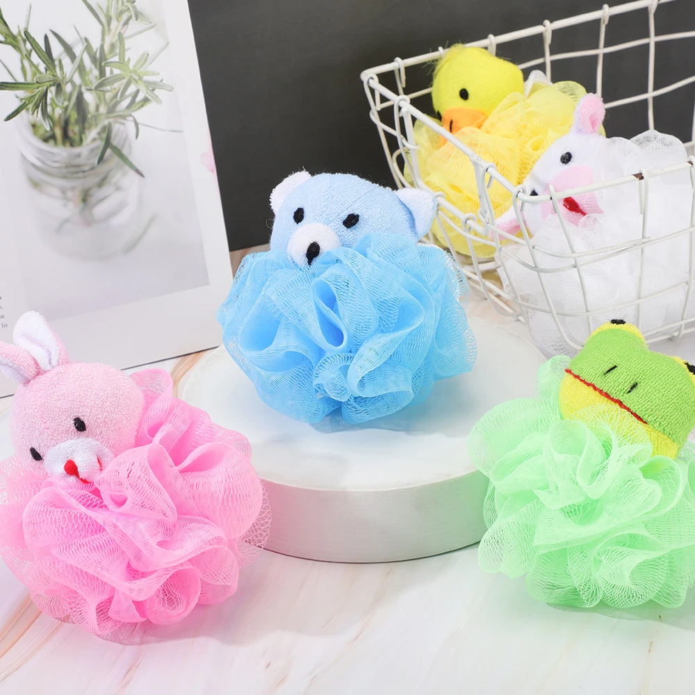 2022 Hot Selling Soft Baby Bathing Net Bath Sponge Bath ECO-Friendly Mesh Shower Sponge