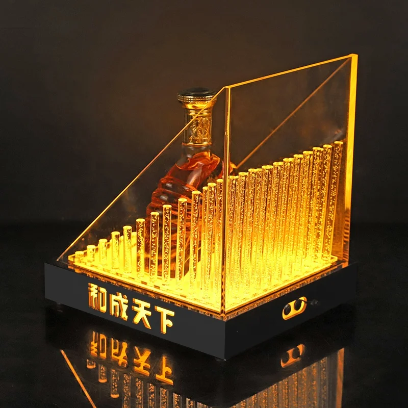 Hot Sale Wine Holder LED Display racks Bottle Presenter Glorifiers for bar night club party