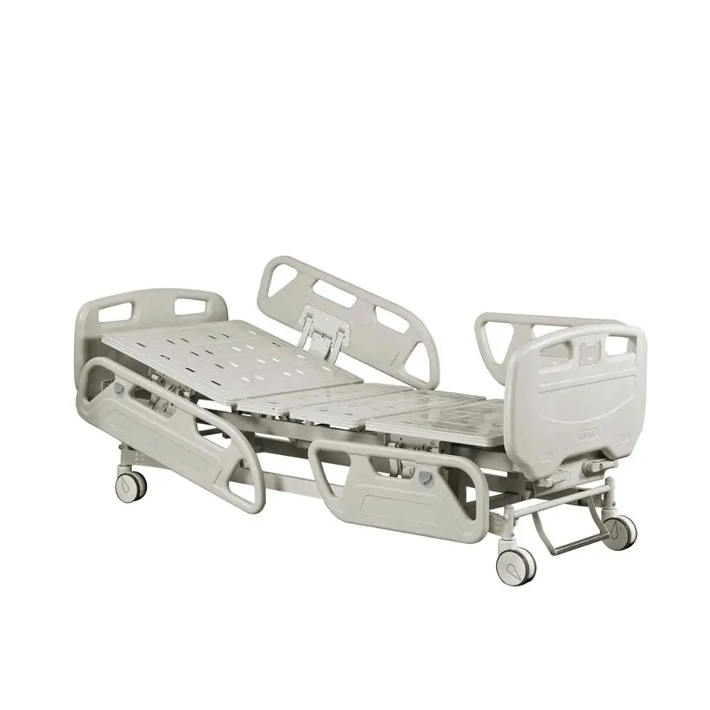 CE approved double cranks manual hospital bed with 1 year after sale service