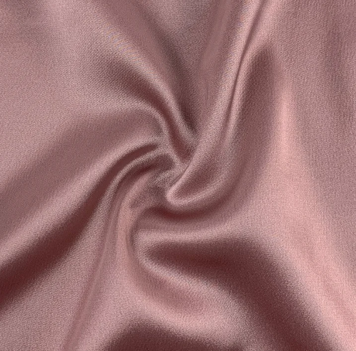 Polyester Plain Acetic Acid Pastel Satin spandex Fabric For Dress/Garment Breathable Waterproof Fabric