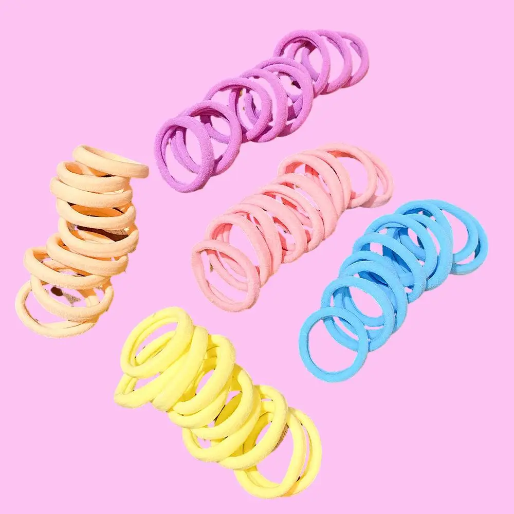 RSB 5cm Hair Tie Colourful Hair Tie No Damage Spandex Nylon Elastic Hair Tie