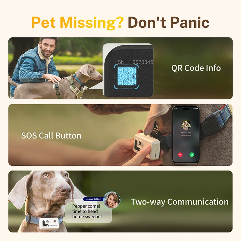 Pet Hd Magnetic Motion Camera Recorder Outdoor Real Time Tracker Video Dog Collar Anti-Lost GPS Ultra long battery