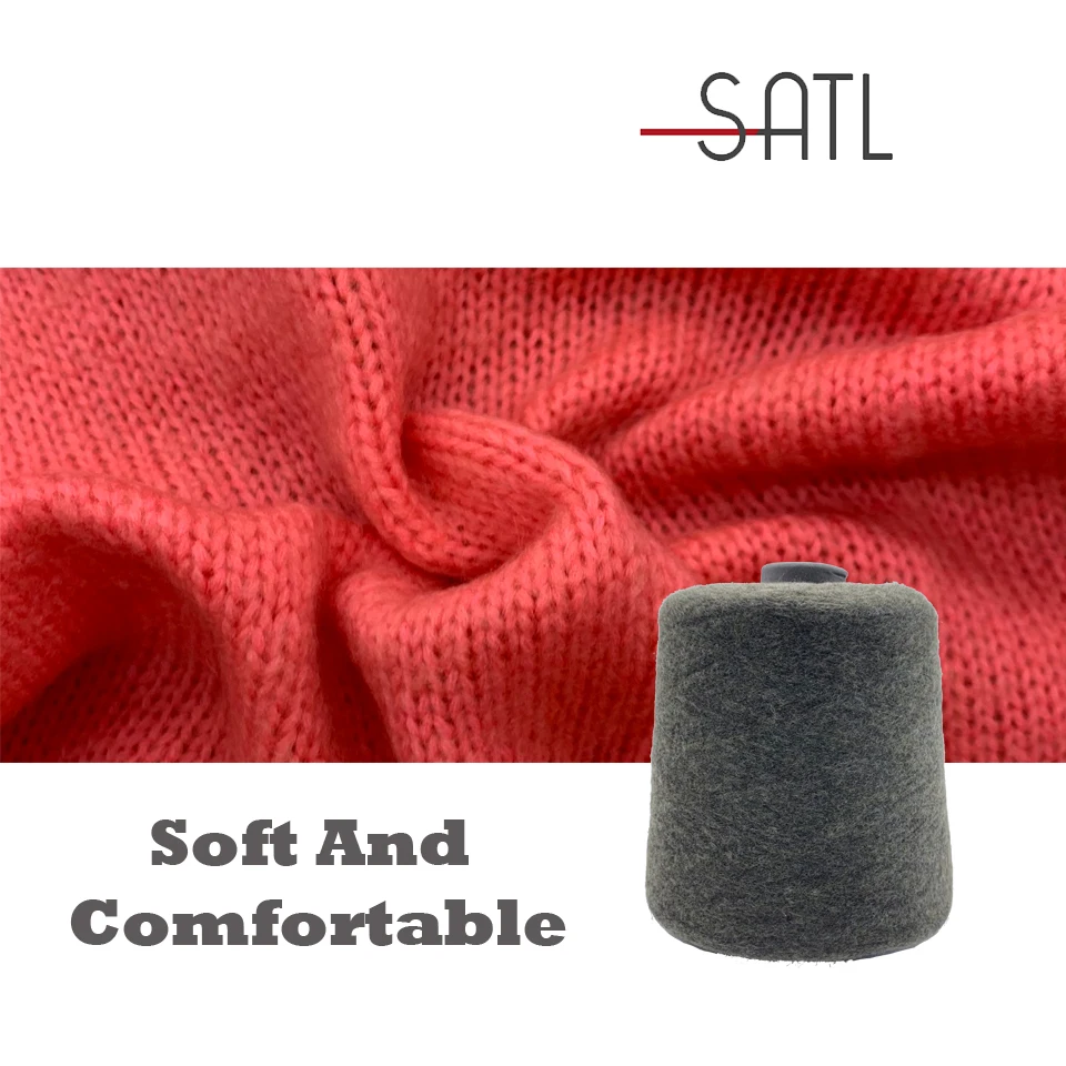 Customized 1/15nm 35% Viscose 30% Wool(19.5Micron)30% Nylon 5% Cashmere Merino Wool Felt Knitting Blended Cone Yarn