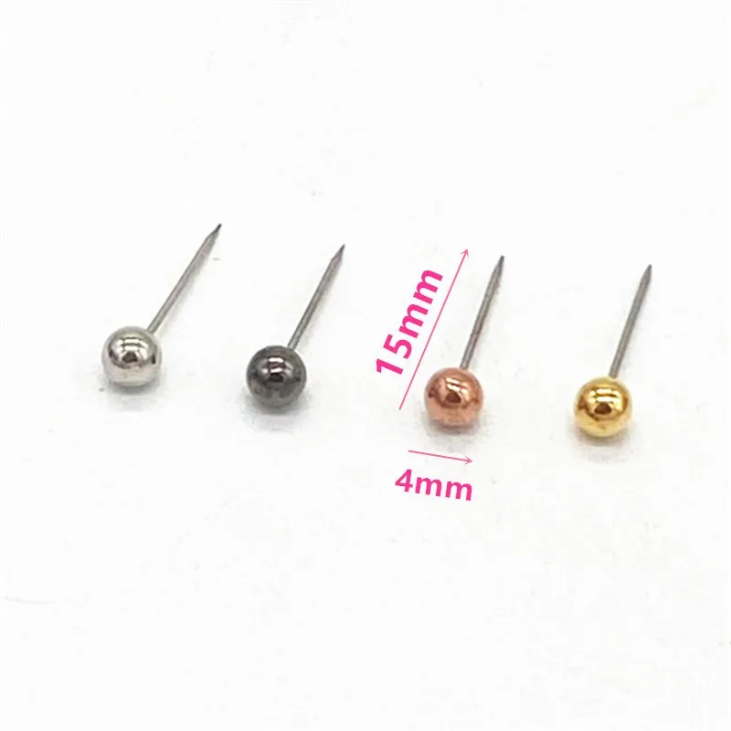 Wholesale 200pcs/set Diy Round Pearl Head Pins Colors Straight Quilting Needles Sewing Crafts Pins With Box
