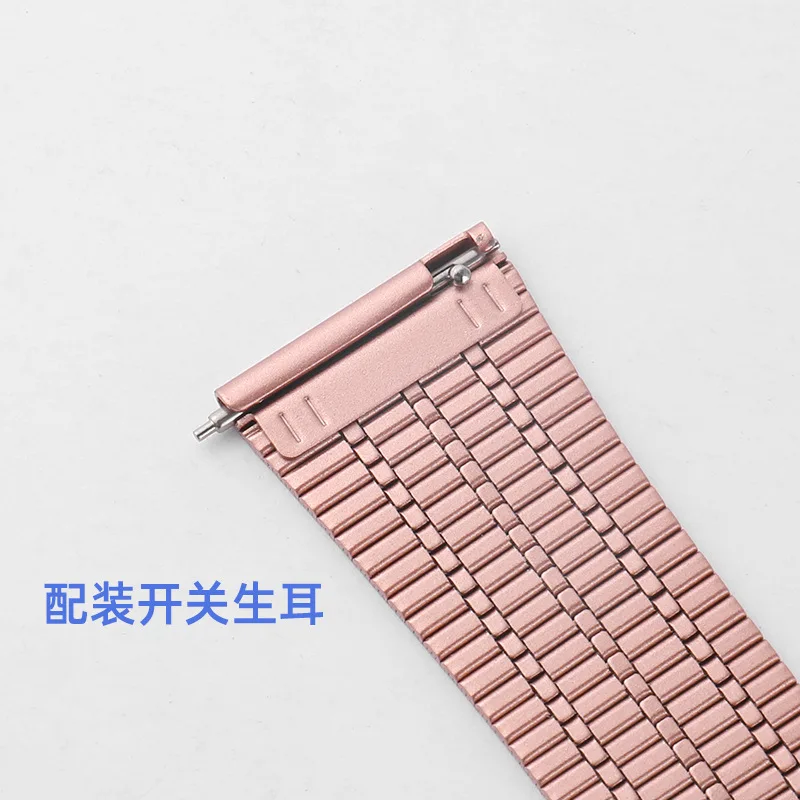 Arsenel universal 7 links 22mm stainless steel watch band for Samsung galaxy huawei GT thin slim wristband smart watch straps