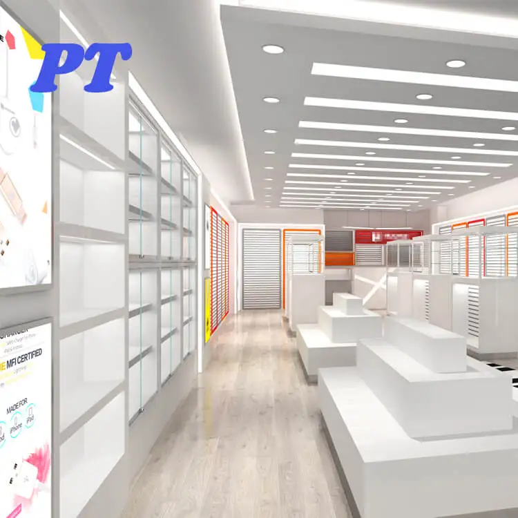 Fashion Showcases Security Stand Mobile Phone Store Display