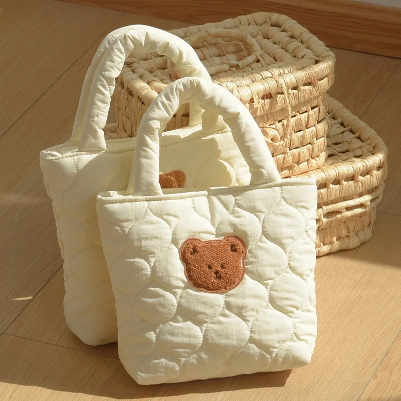 Custom Logo Women Ladies Cotton Large Capacity Handbags Bags Packaging