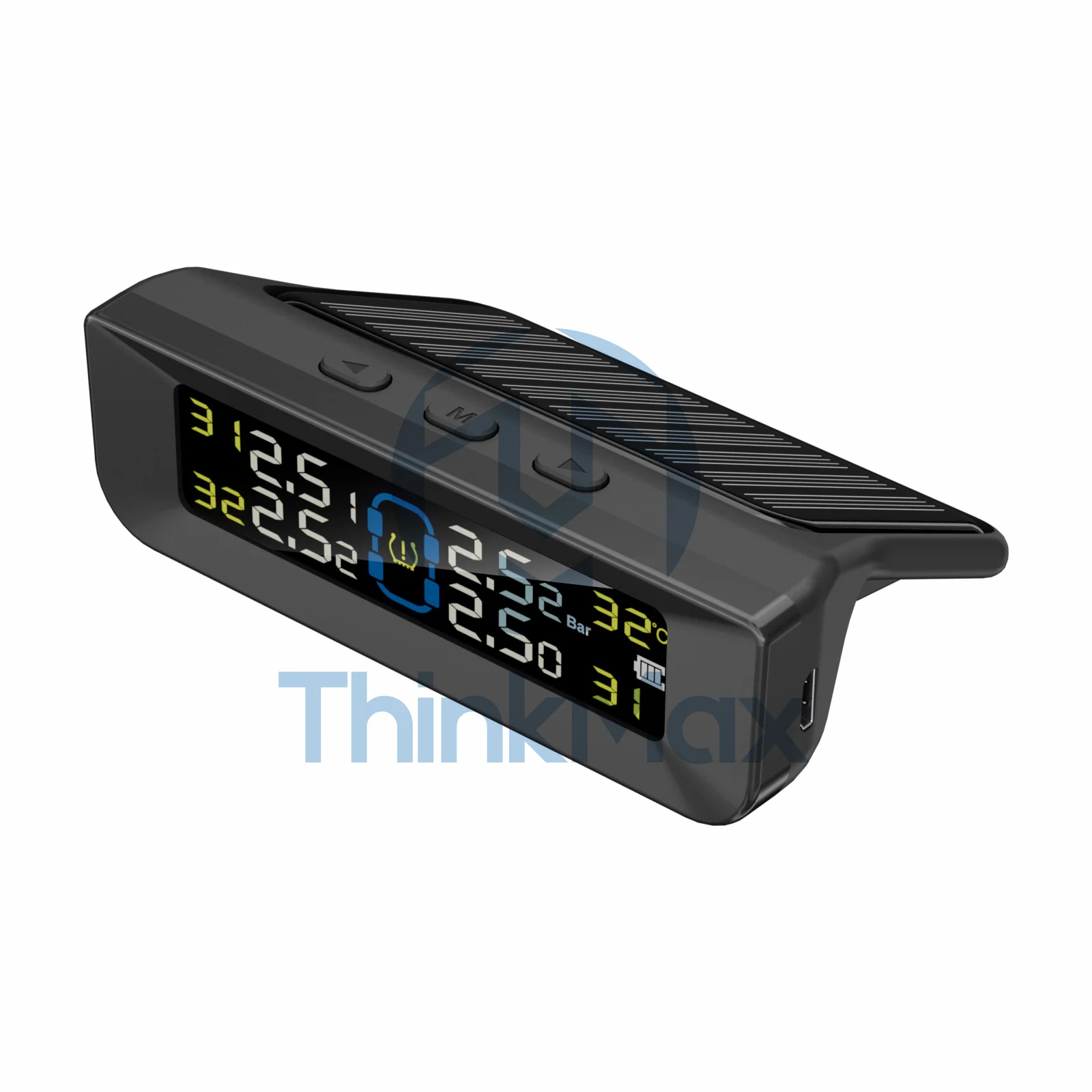 Car TPMS LCD display 8bar Solar Power Wireless Automatic accessories Tyre Tire Pressure  Alarm Monitoring System For Car TPMS