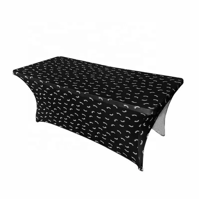 Black Spandex Bed Cover Stretch Lash Bed Cover Salon Massage Elastic Eyelash Extension Bed Cover