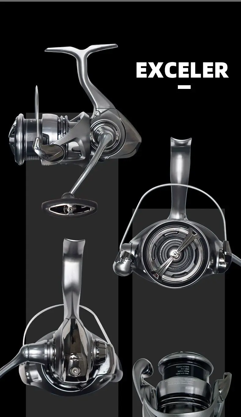 Original DAIWA 2023 EXCELER LT Spinning Fishing Reels 5BB Metal Spool Saltwater Wheel Gear Ratio 5.2:1/5.3:/6.2:1 Fishing Reel