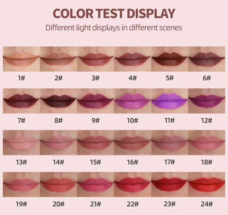 OCHAIN OEM Luxury Private Label Vegan Wholesale Makeup Cream Lipstick 24 colors Matte Lipstick