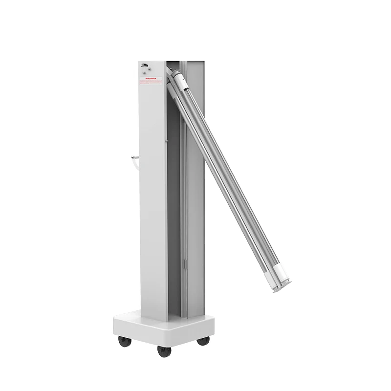 60W Double-Tube Steel UV Trolley Family UVC 254nm Germicidal Lamp Ultraviolet Room Sterilizer Trolley Car
