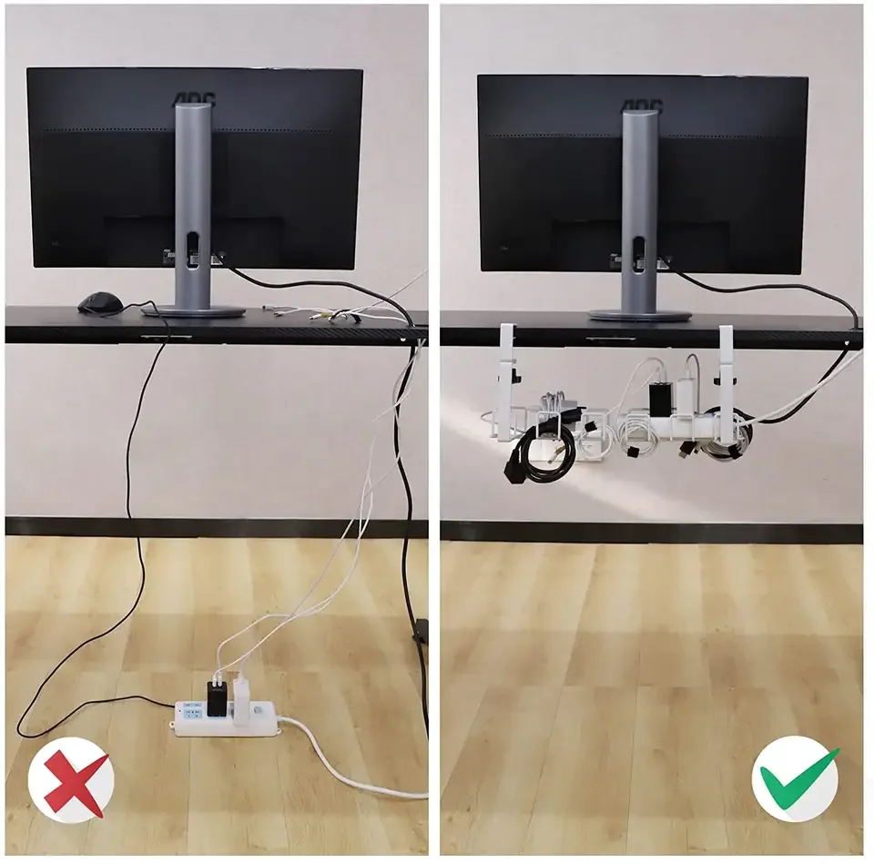 Steel Cable Tray Ladder For Power Supply Wire Management Rack Under Desk Cable Management Tray