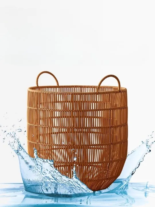 Handmade Anti-Rust Rattan Storage Basket Bamboo Woven Laundry Basket for Dirty Clothes Home & Guest Room-New Product