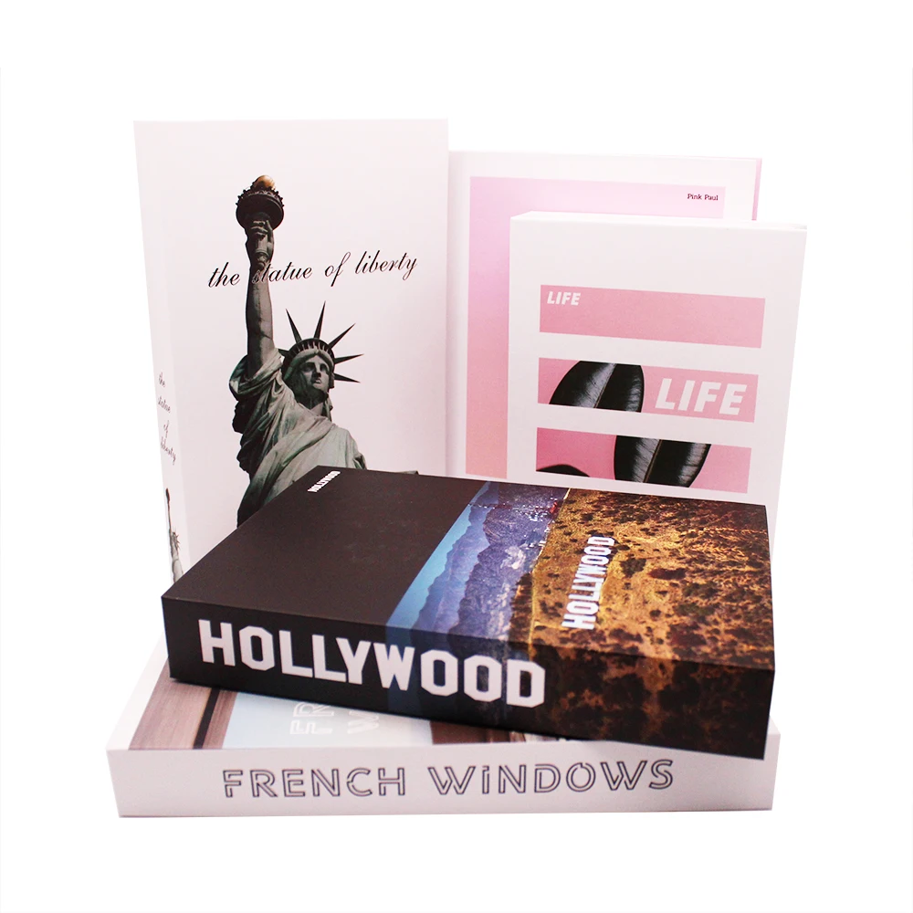 Designer Empty Dummy Hardcover Faux Decor Luxury Books Storage For Table Decorating