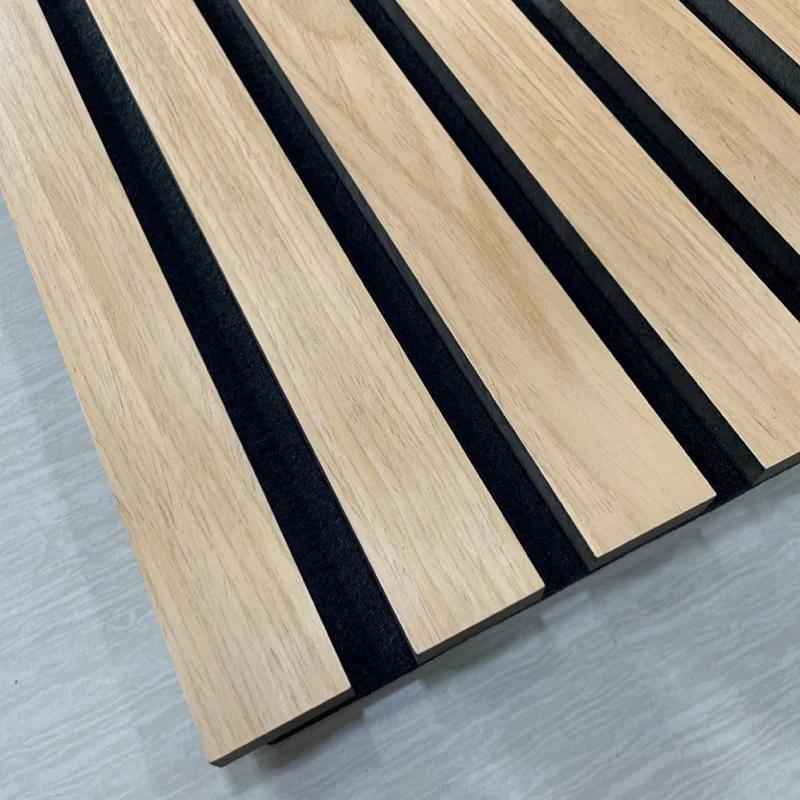 Akupanel Acoustic Panel Anthracite Oak Acoustic Slat Wood Wall Panels Sound Proof Wall Panel