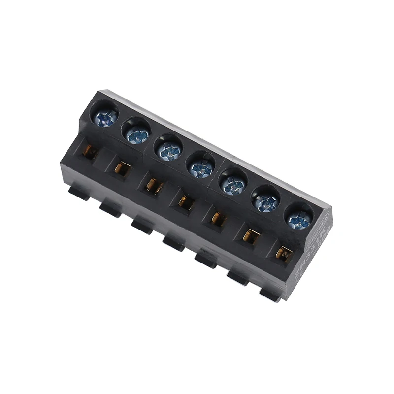 5.00mm Pitch PCB Screw Terminal Block 300V 30A Black Connector Terminal Block For Power