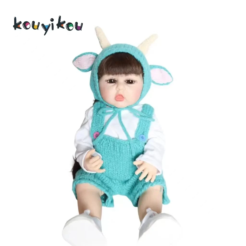 Kouyikou Toys Realistic Newborn Baby Doll DIY Pretend Full Plastic Dolls Toys For Girls Gift