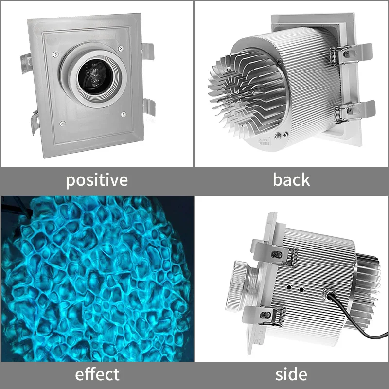 Multi-Color Optional Stage 50W Ceiling Embedded Projector Ocean Wave Effect Water Light