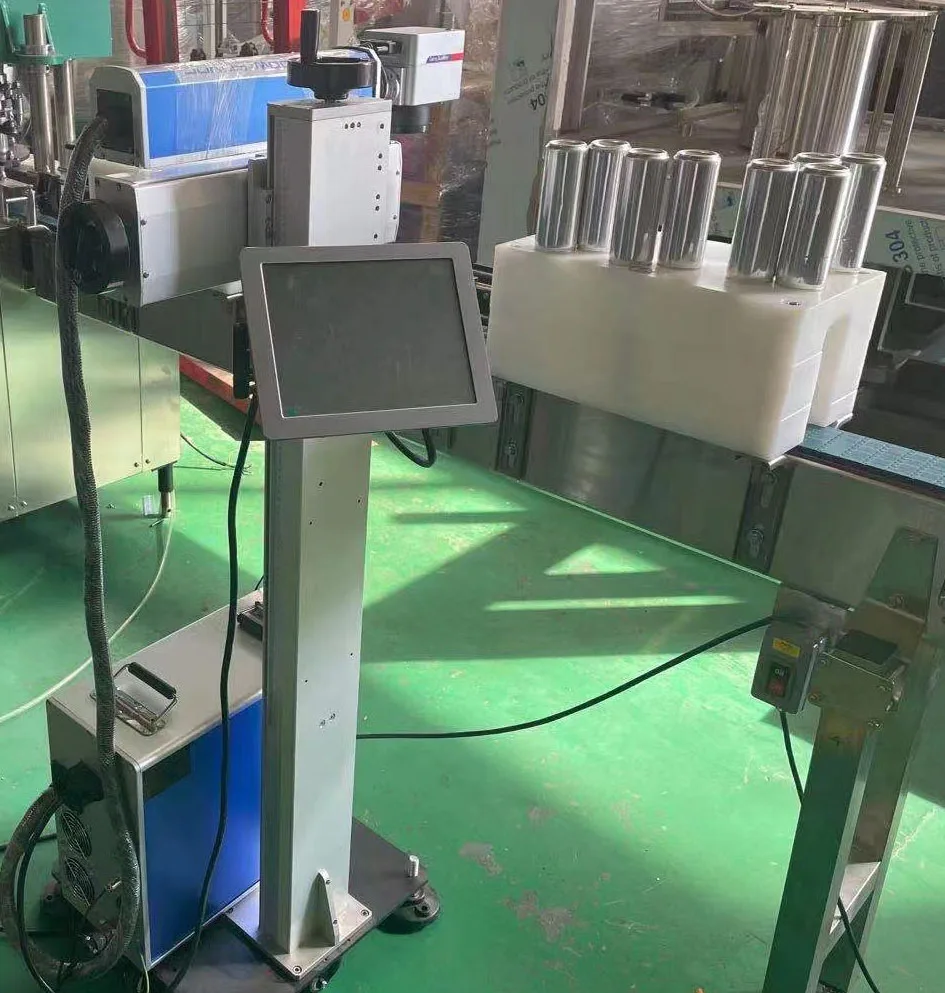 Aluminum Can Manufacture Expiry Date Fibre Laser Printer