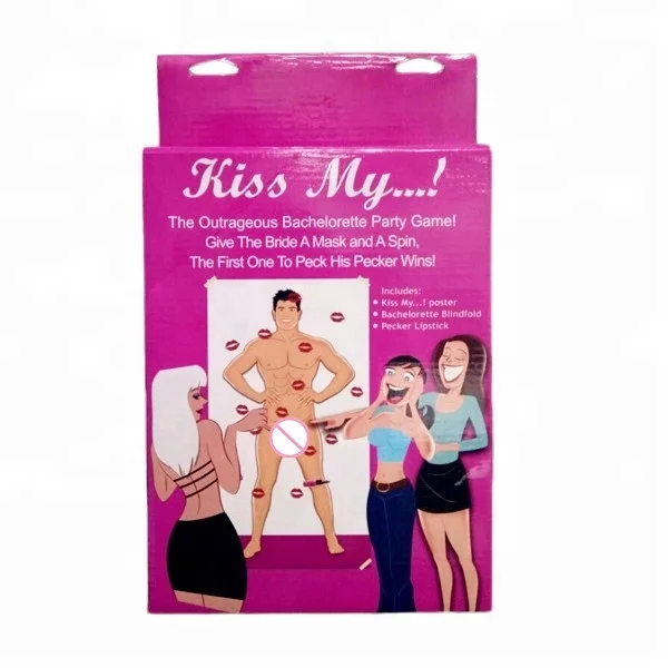 Kiss my ...bride to be adults drink game bachelor party supplies